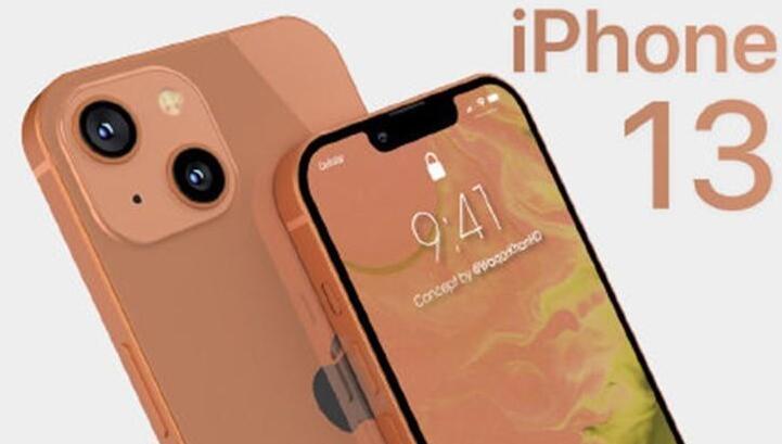 iPhone13将采用刘海全面屏设计,摄像头对角线布局，七种配色可供选择