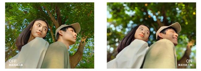 一键拍出好看的自己 Reno6系列AI焕采美妆/光斑人像体验
