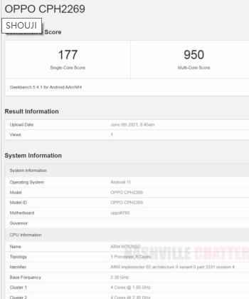 手机可以典当多少钱:OPPO A16手机现身国外跑分软件：搭载联发科 Helio G35 芯片