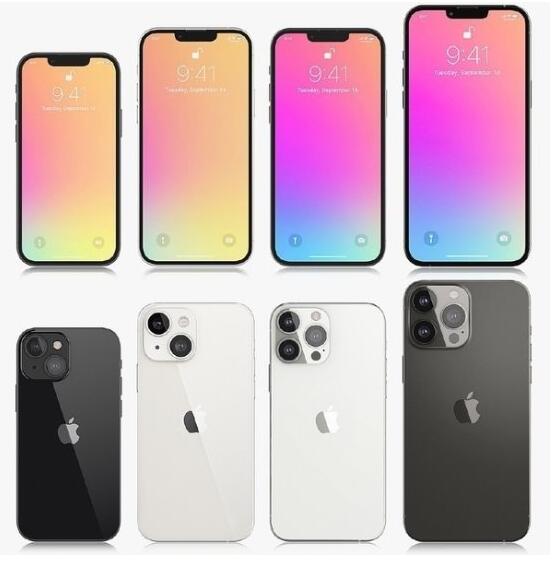 手机回收借款:iPhone 13系列售价曝光：没有1TB版 国行或低于5499元